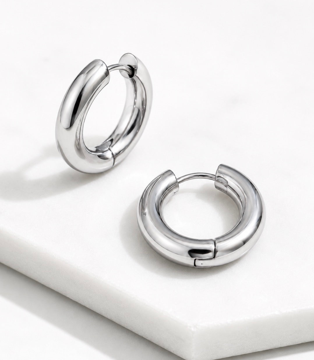 The Perfect Silver Hoops