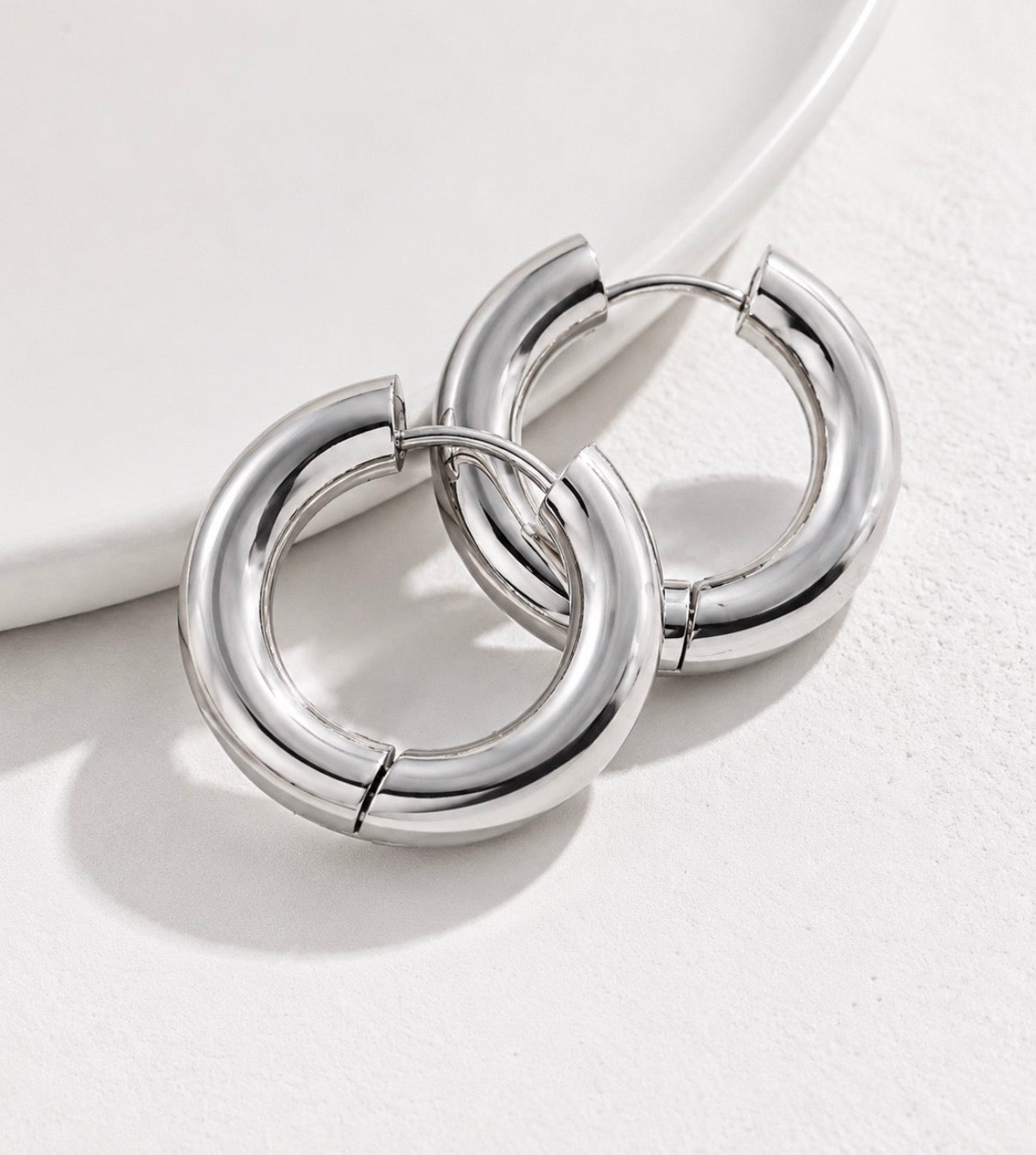 The Perfect Silver Hoops