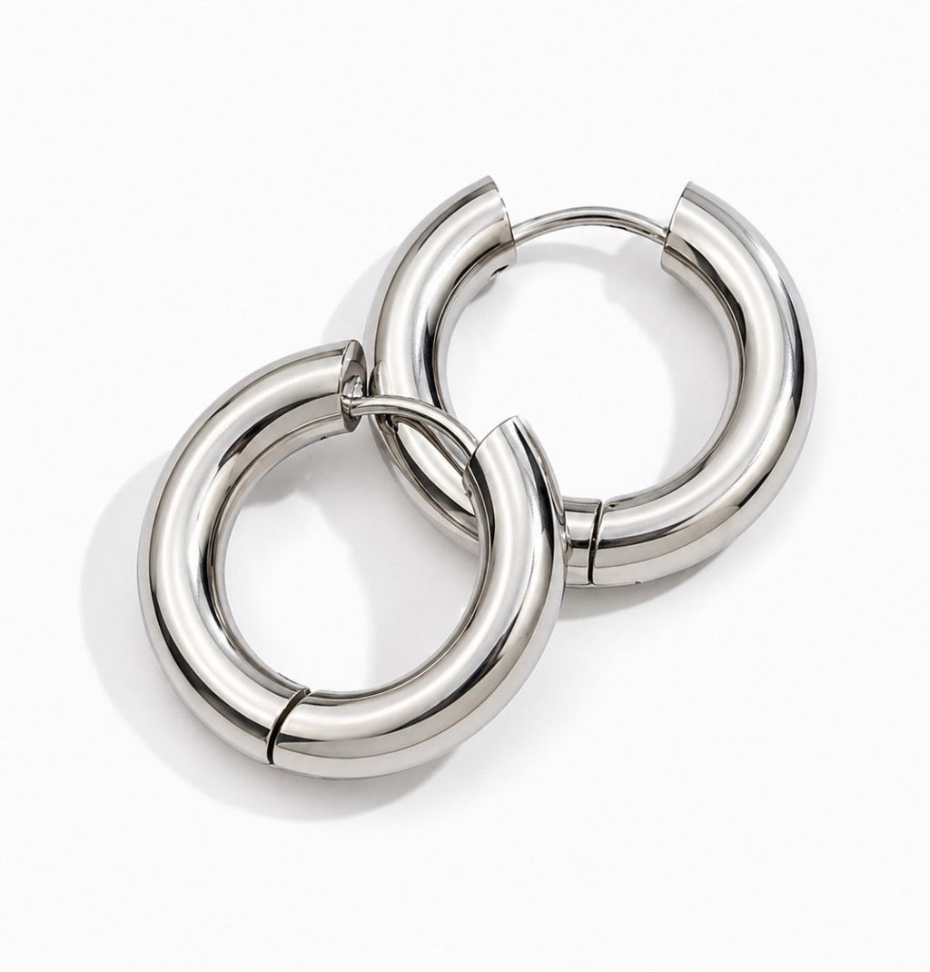 The Perfect Silver Hoops