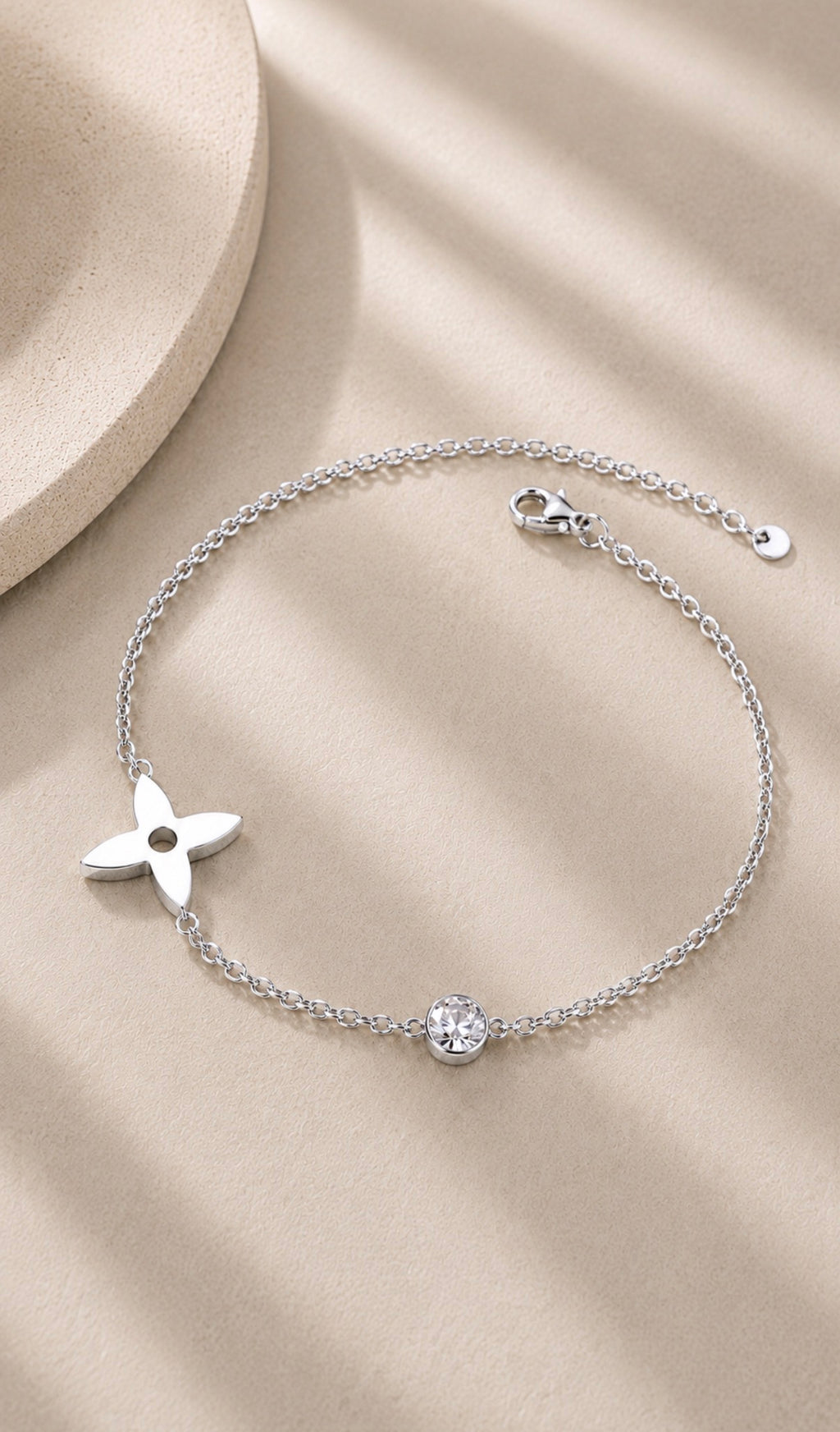 Bloom Luxe Silver Anklet