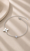 Bloom Luxe Silver Anklet
