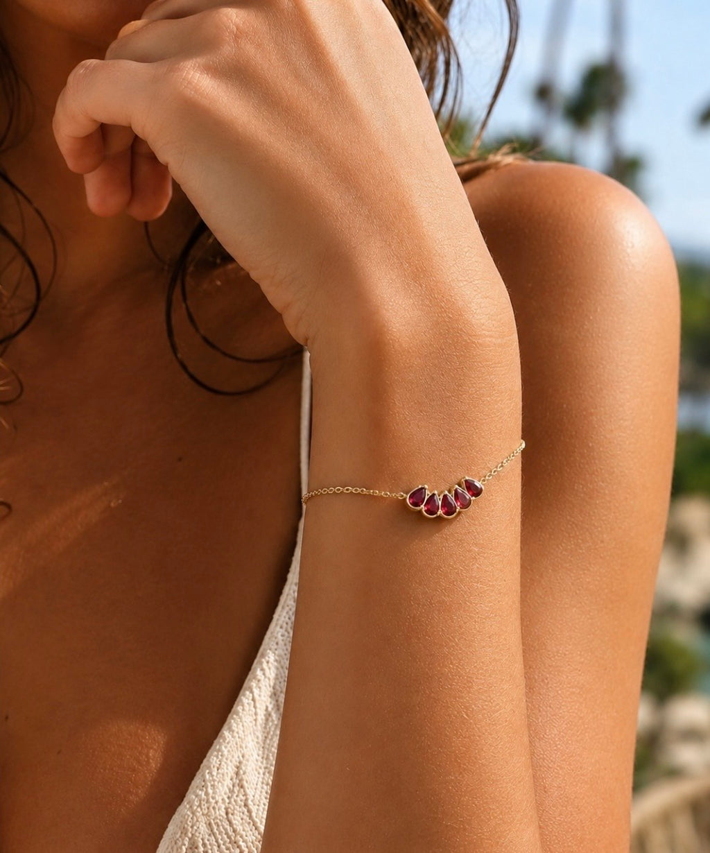 Cherry Glow Bracelet