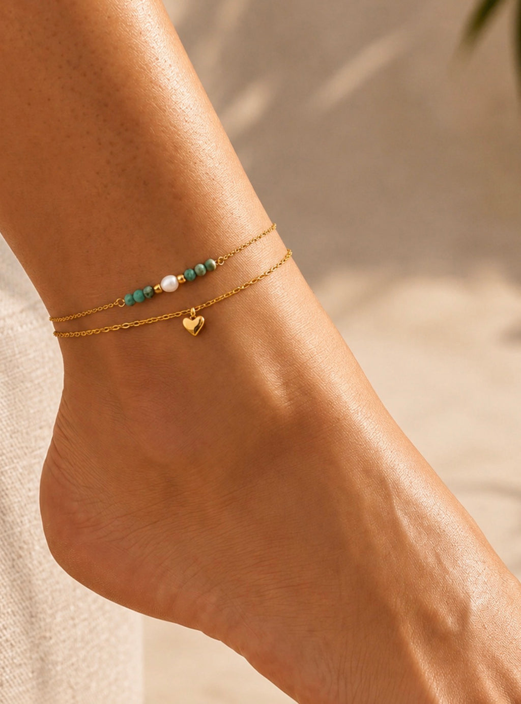Coastal Keepsake Gold Anklet