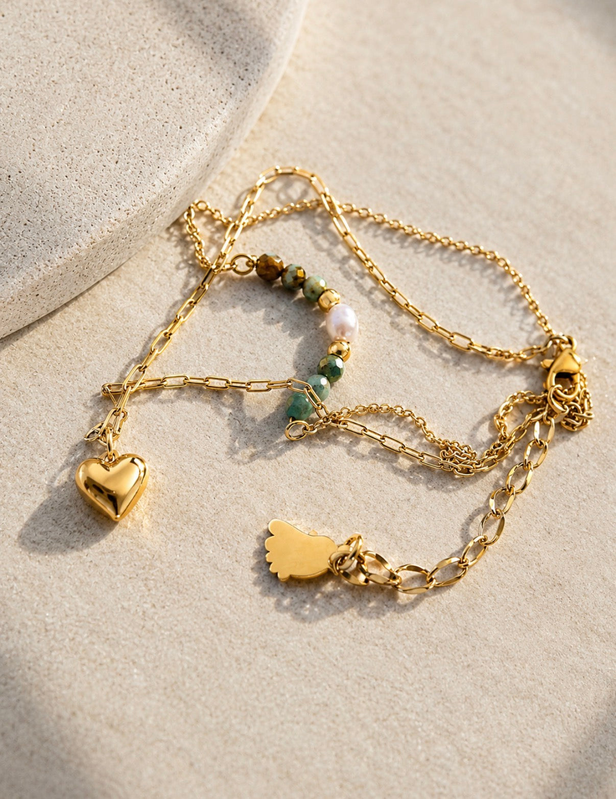 Coastal Keepsake Gold Anklet