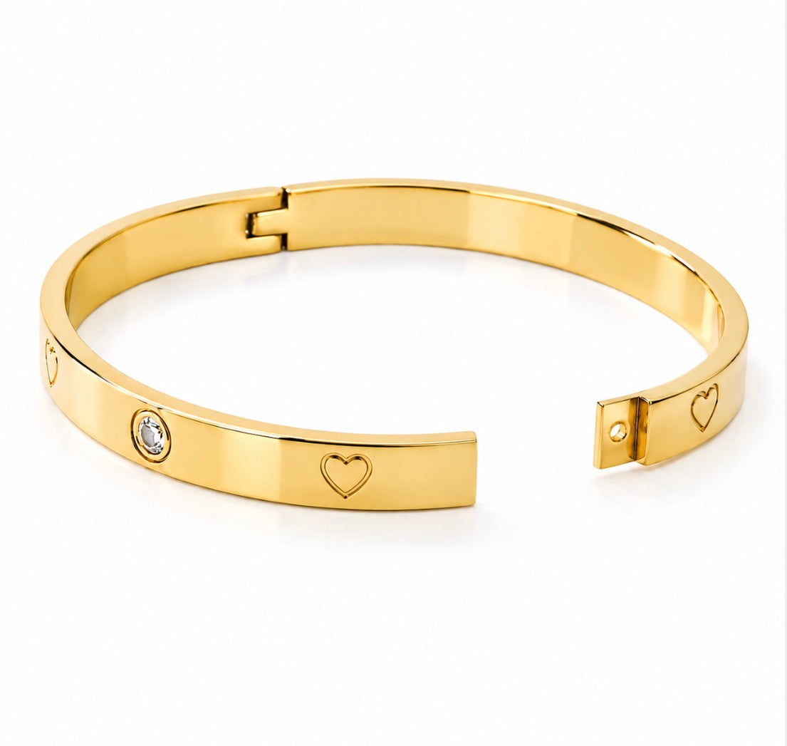 Crush Bangle Gold