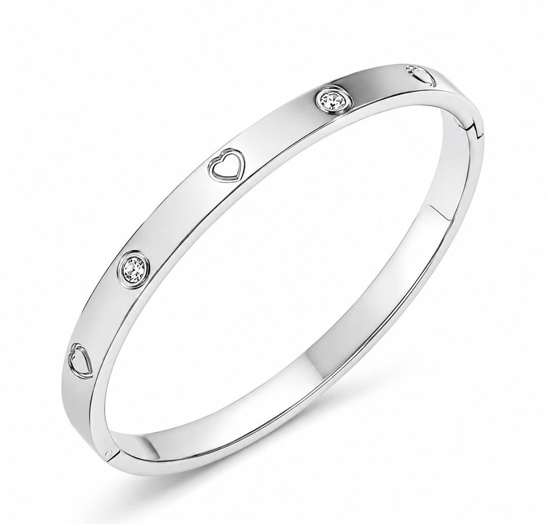 Crush Bangle Silver