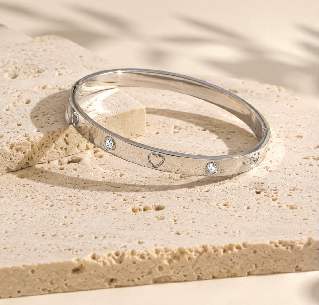 Crush Bangle Silver