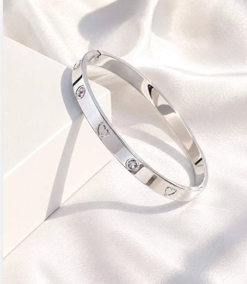 Crush Bangle Silver