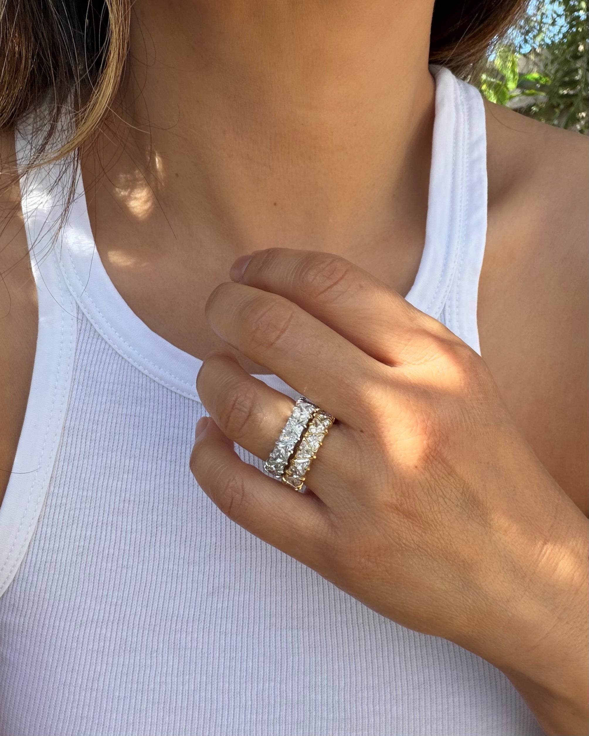 Diamond Drip Band Gold