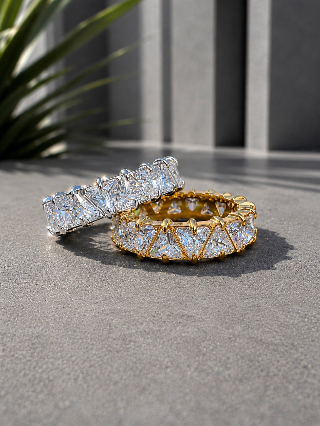 Diamond Drip Band Gold