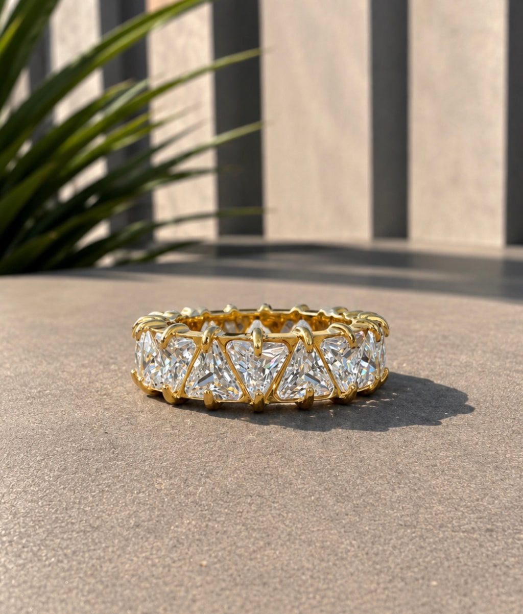 Diamond Drip Band Gold