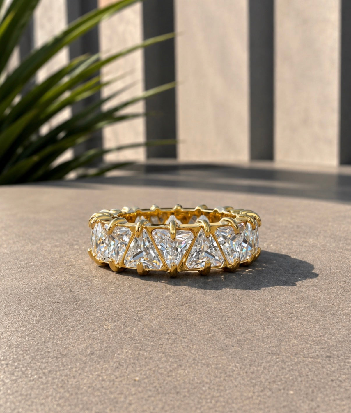 Diamond Drip Band Gold