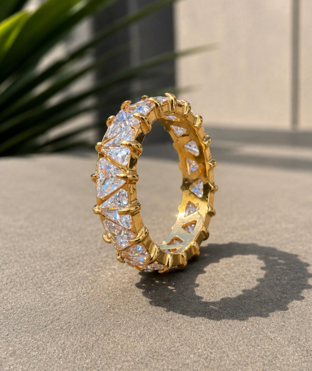 Diamond Drip Band Gold