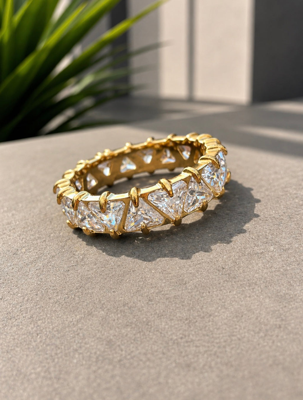 Diamond Drip Band Gold