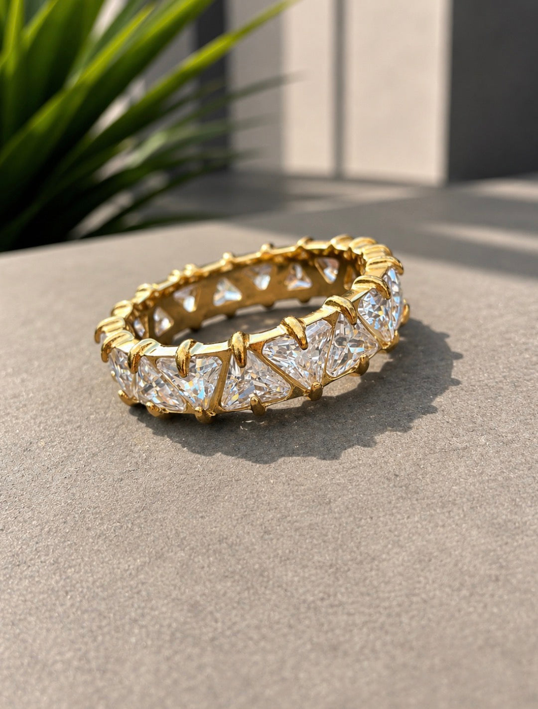 Diamond Drip Band Gold