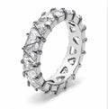 Diamond Drip Band Silver