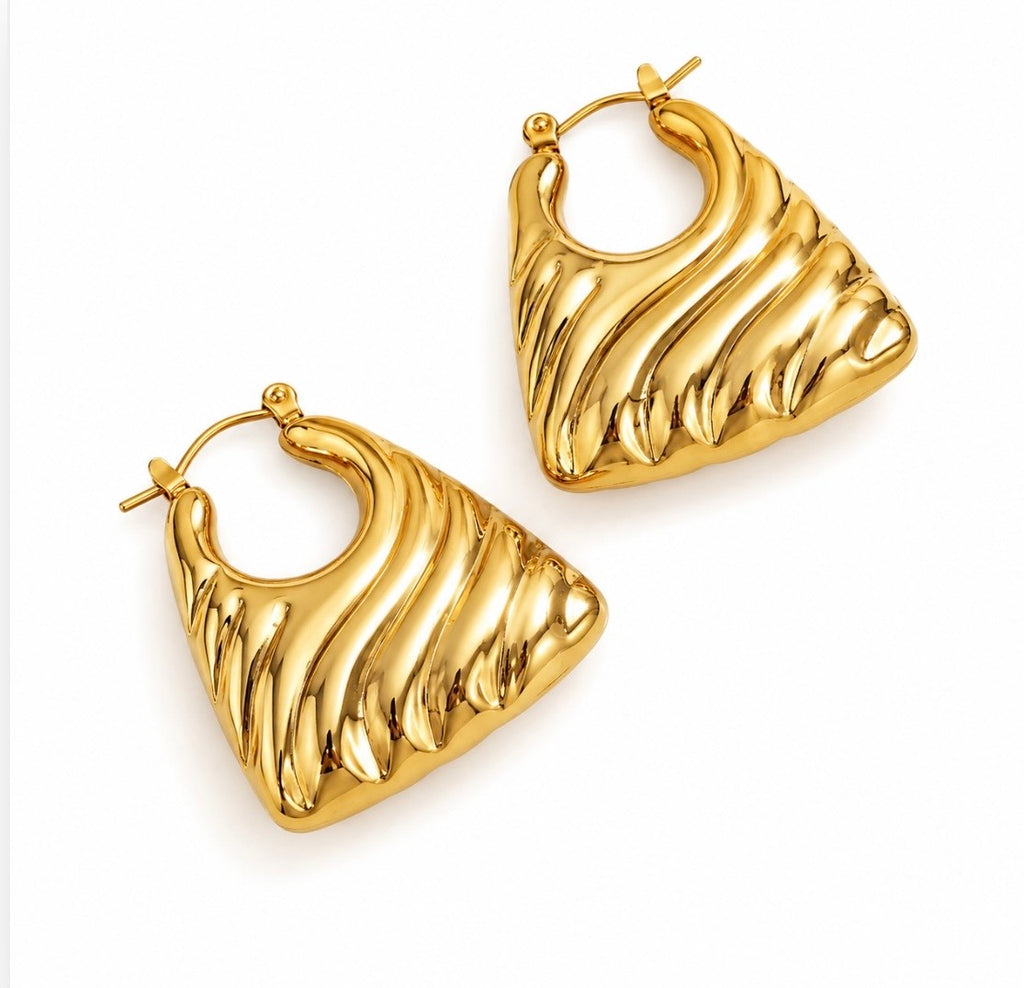 Downtown Muse Gold Hoops