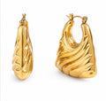 Downtown Muse Gold Hoops