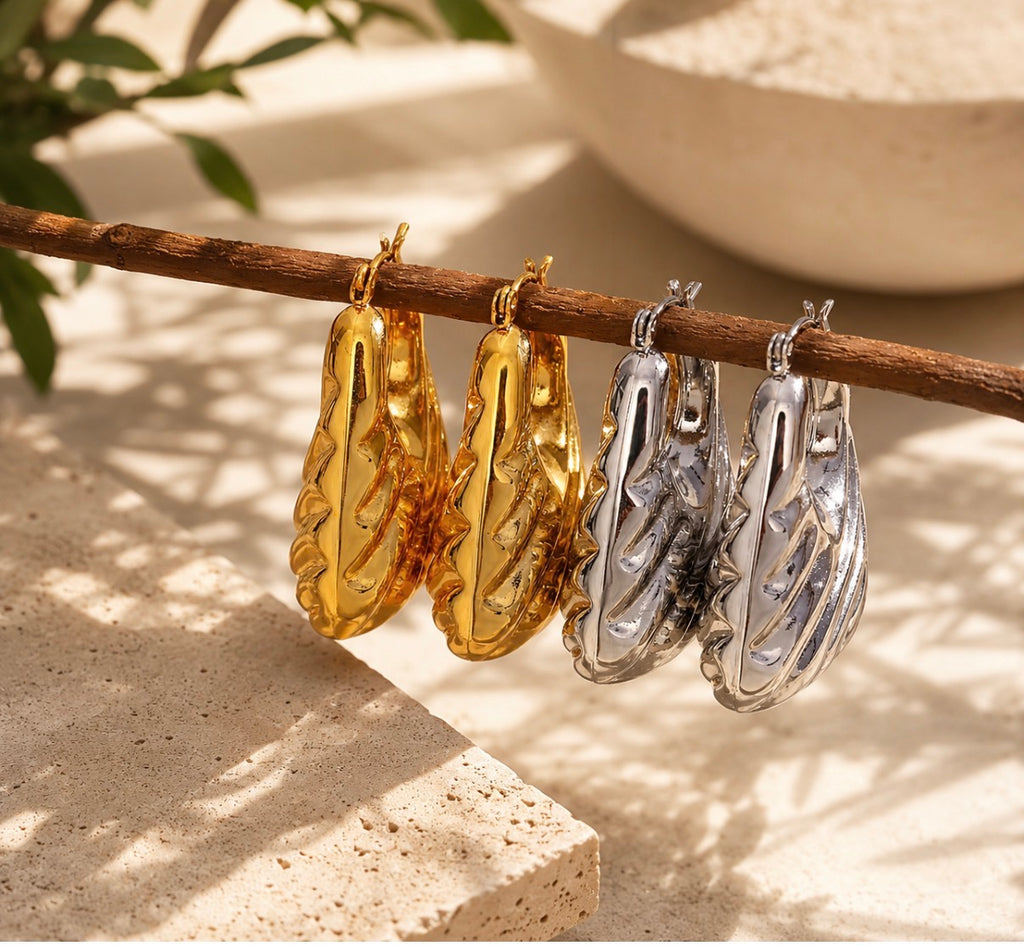 Downtown Muse Silver Hoops