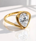 Dual Muse Pear Ring