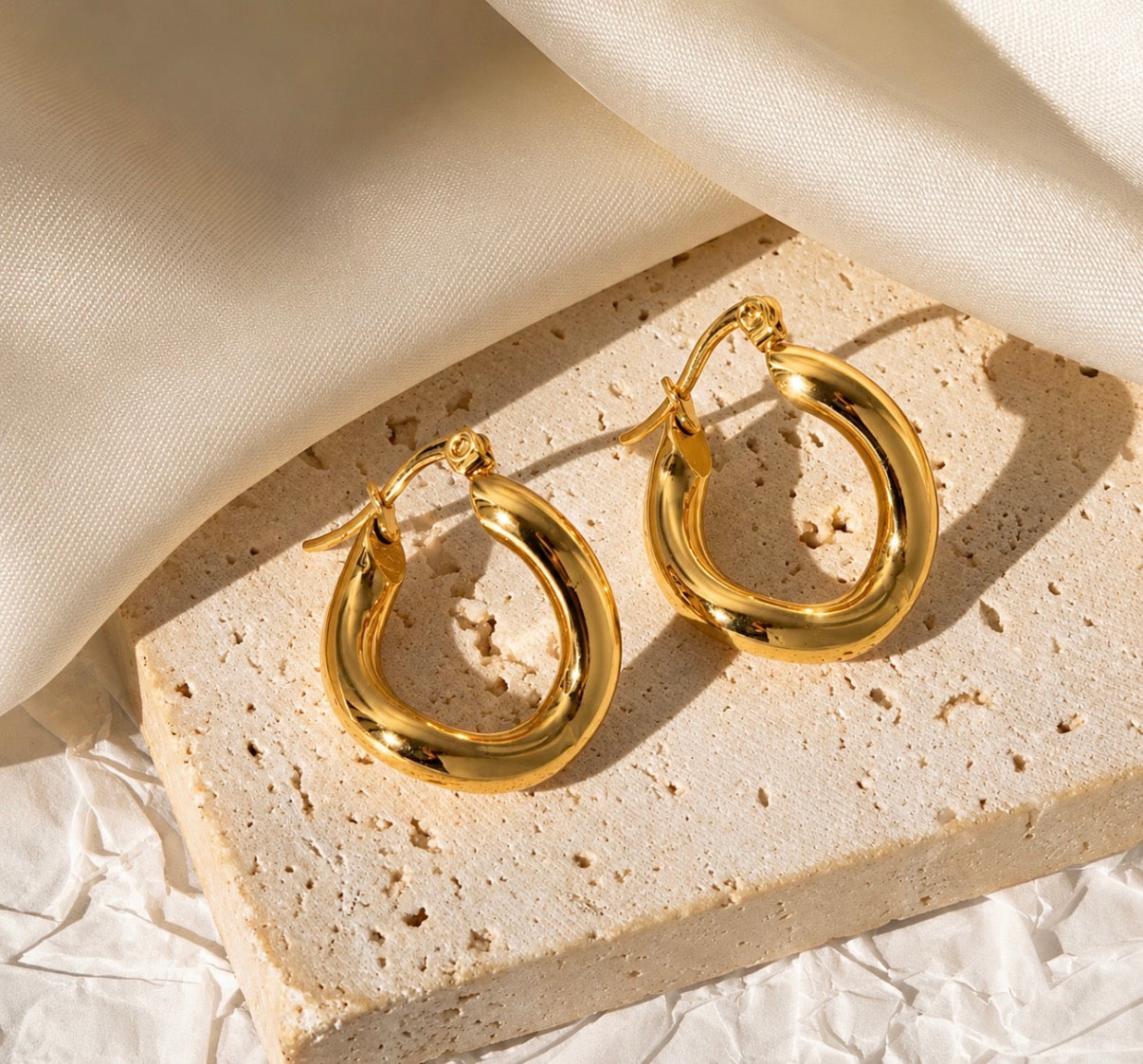 Endless Wave Hoops~Gold