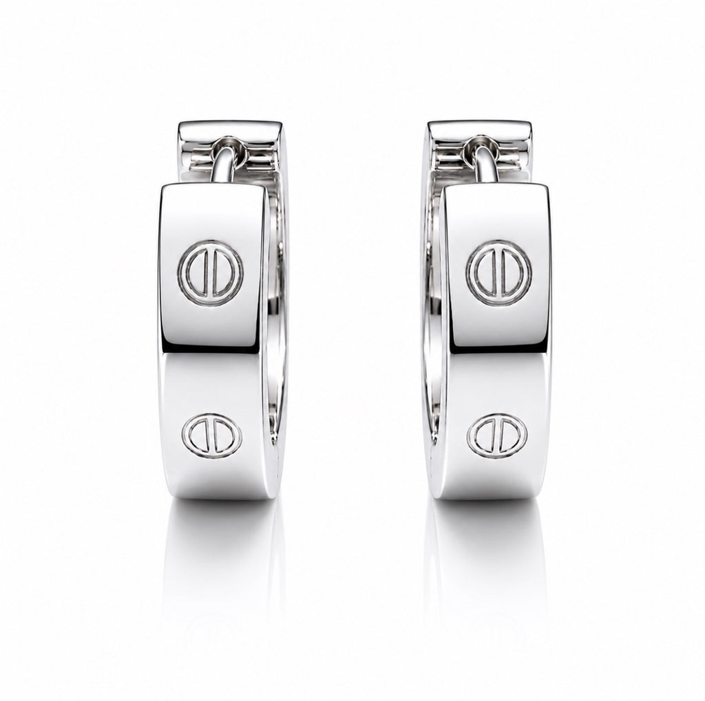 Glow Up Silver Earrings