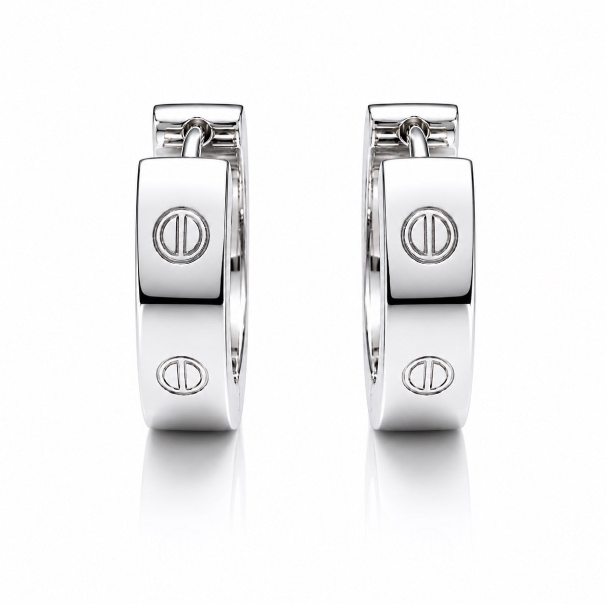 Glow Up Silver Earrings