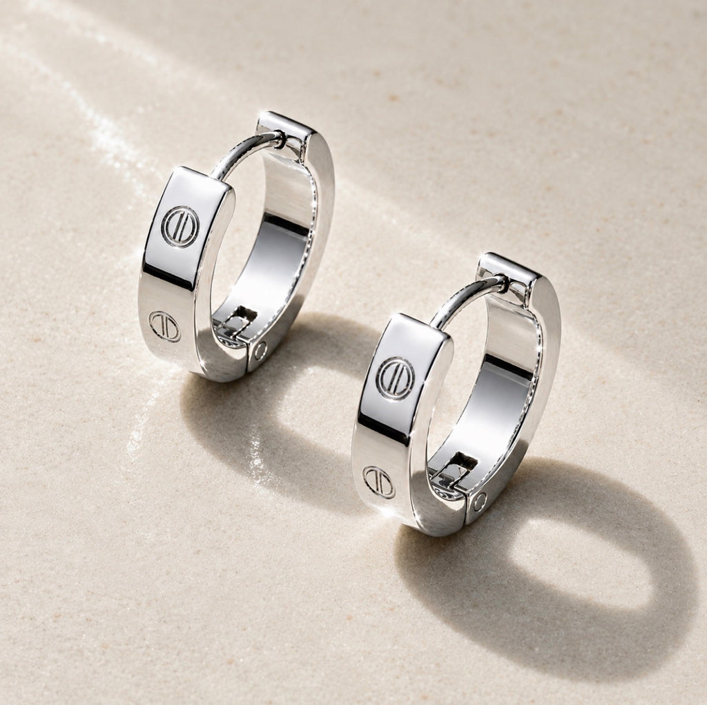 Glow Up Silver Earrings