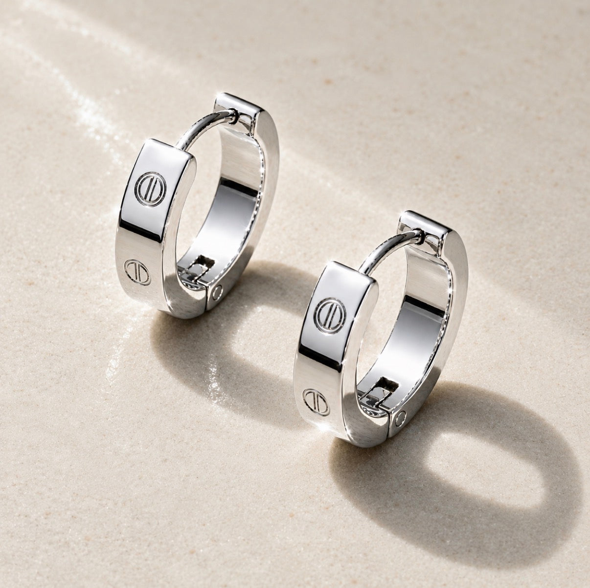 Glow Up Silver Earrings