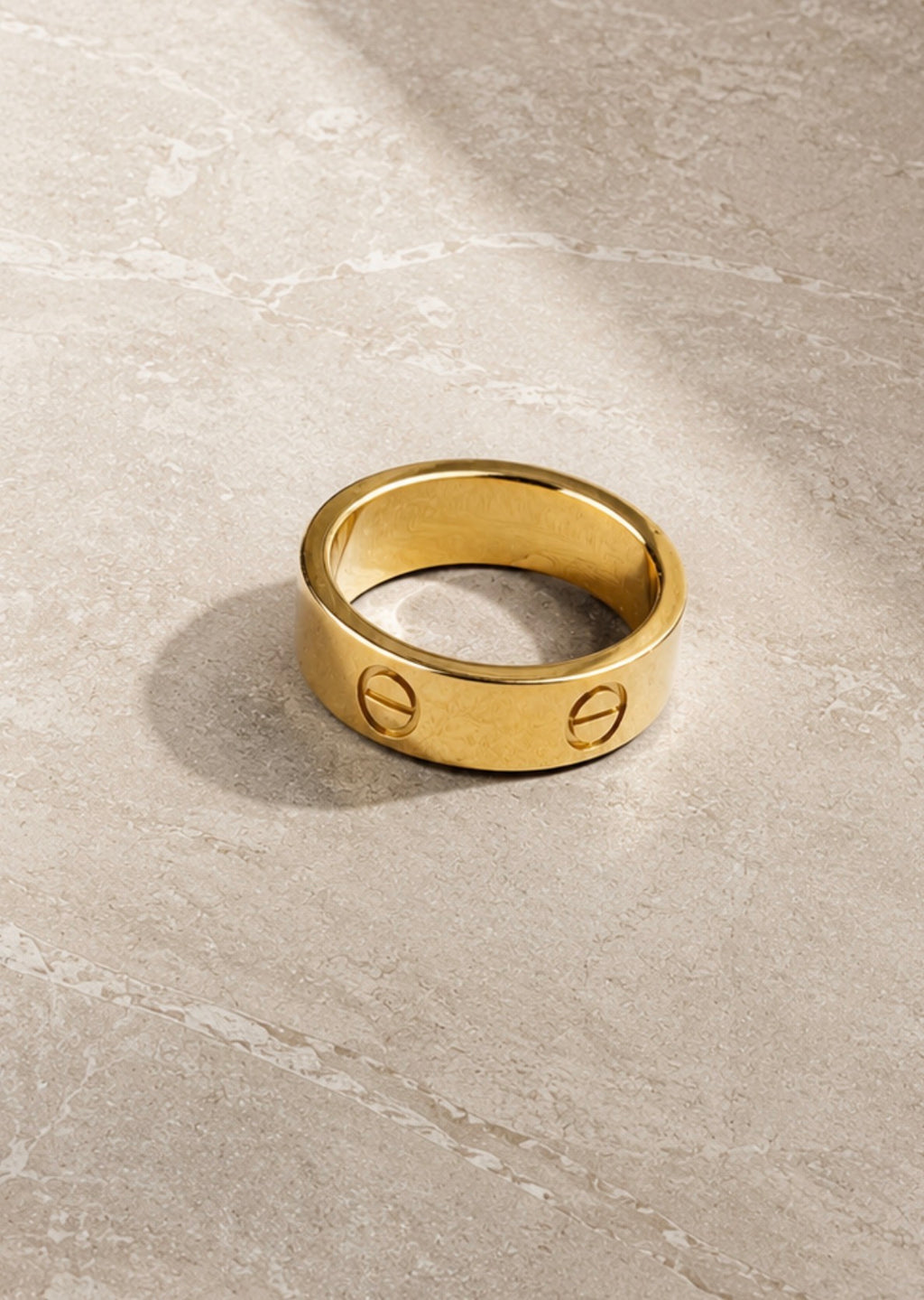 Gold Luxe Lock Ring