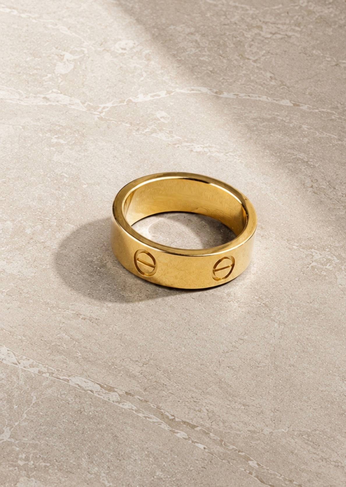 Gold Luxe Lock Ring