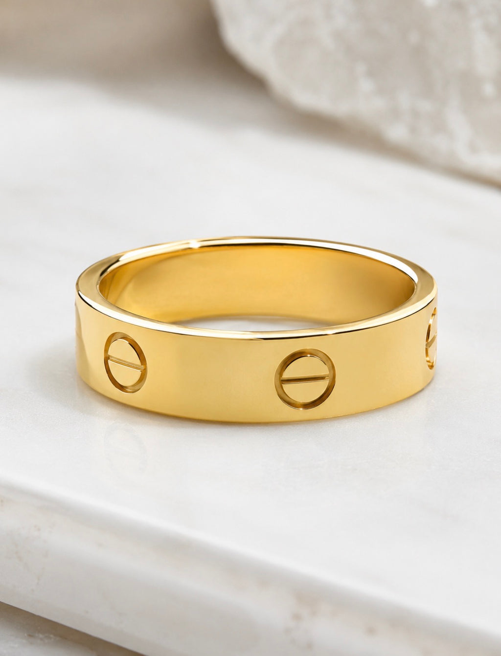 Gold Luxe Lock Ring