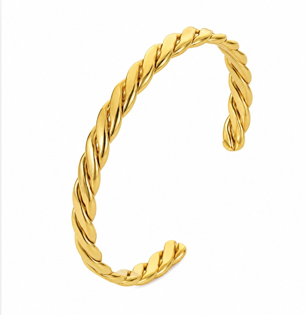 Golden Current Cuff
