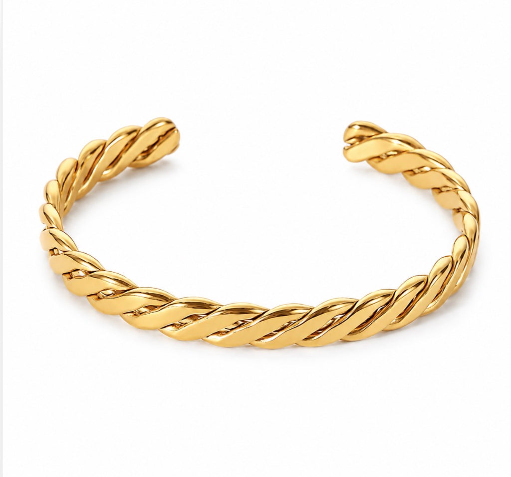 Golden Current Cuff