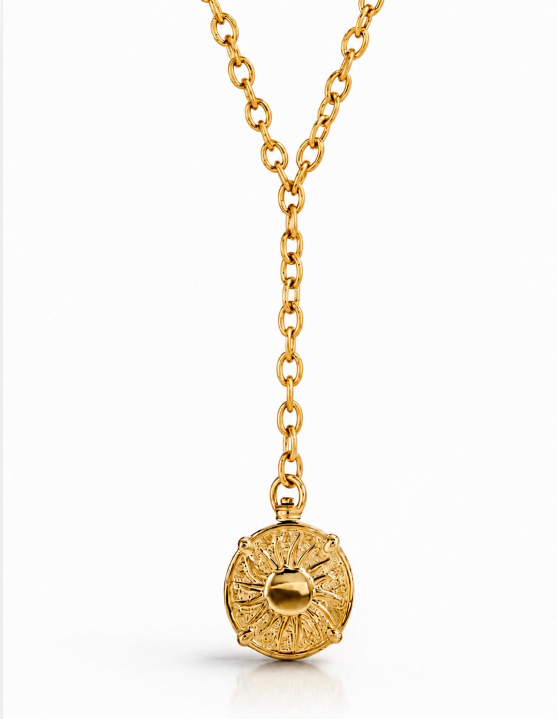 Golden Sol Drop Necklace