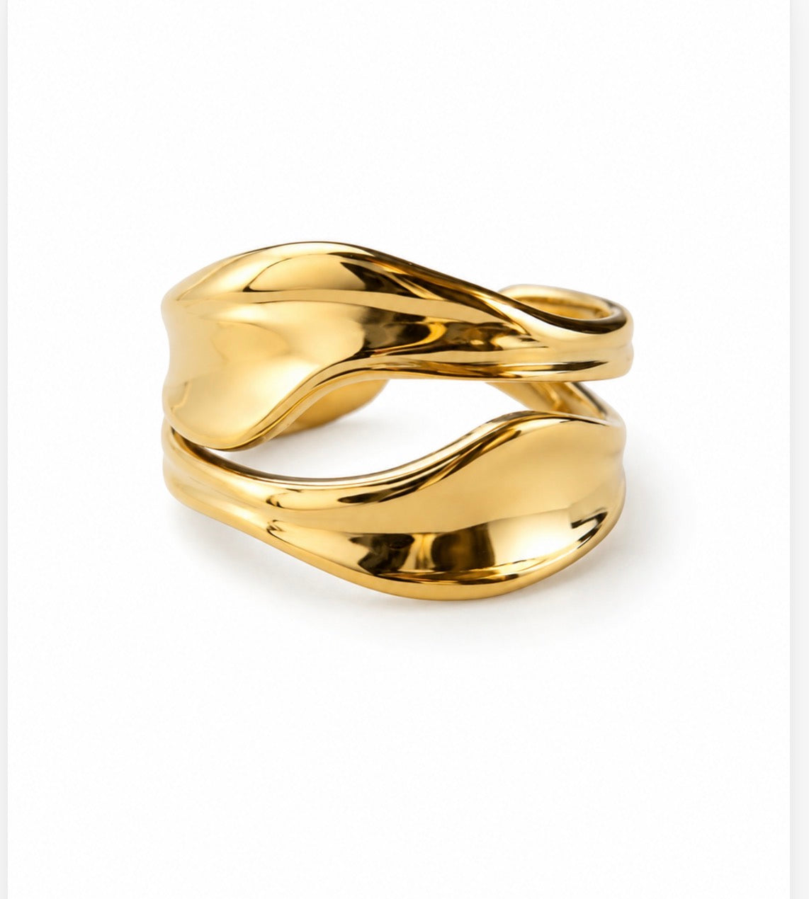 Golden Tide Wrap Ring