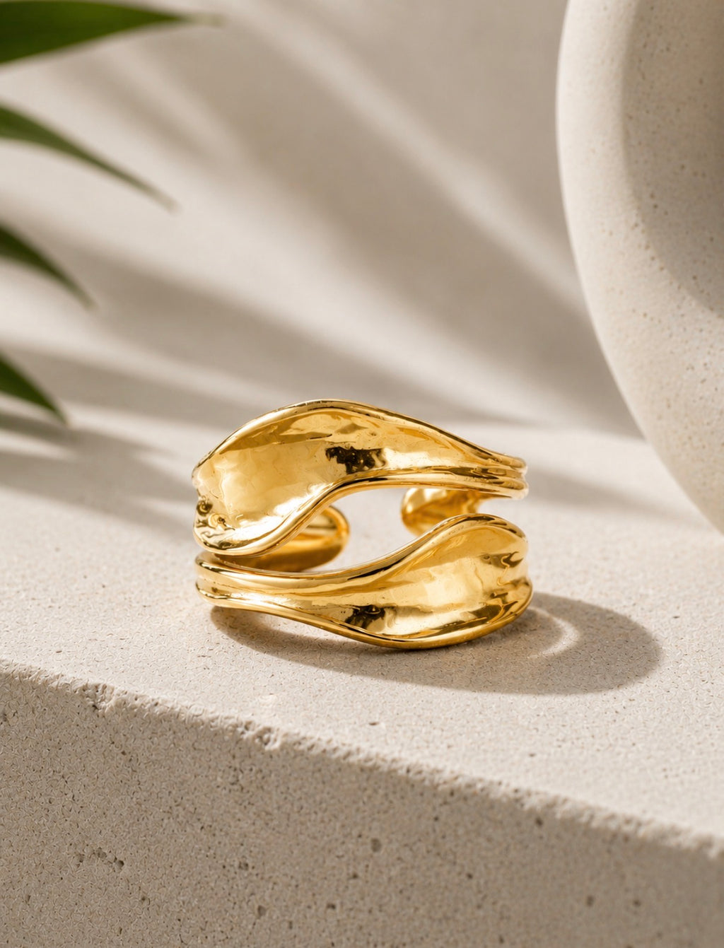 Golden Tide Wrap Ring