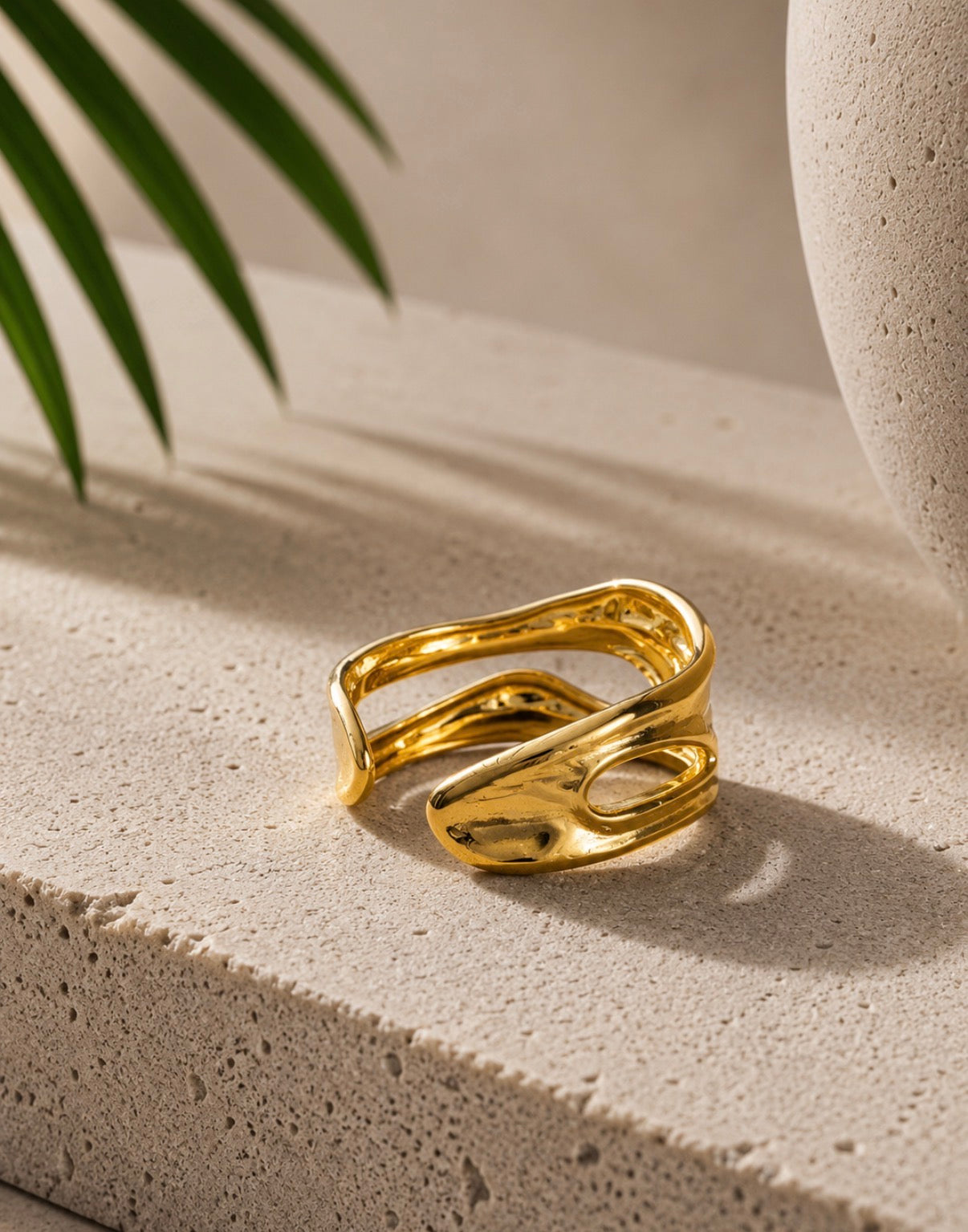 Golden Tide Wrap Ring