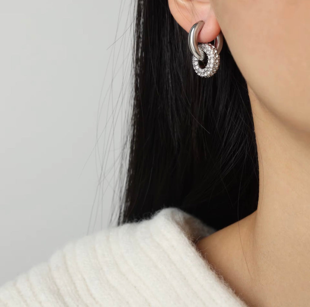 It Girl Hoops Silver
