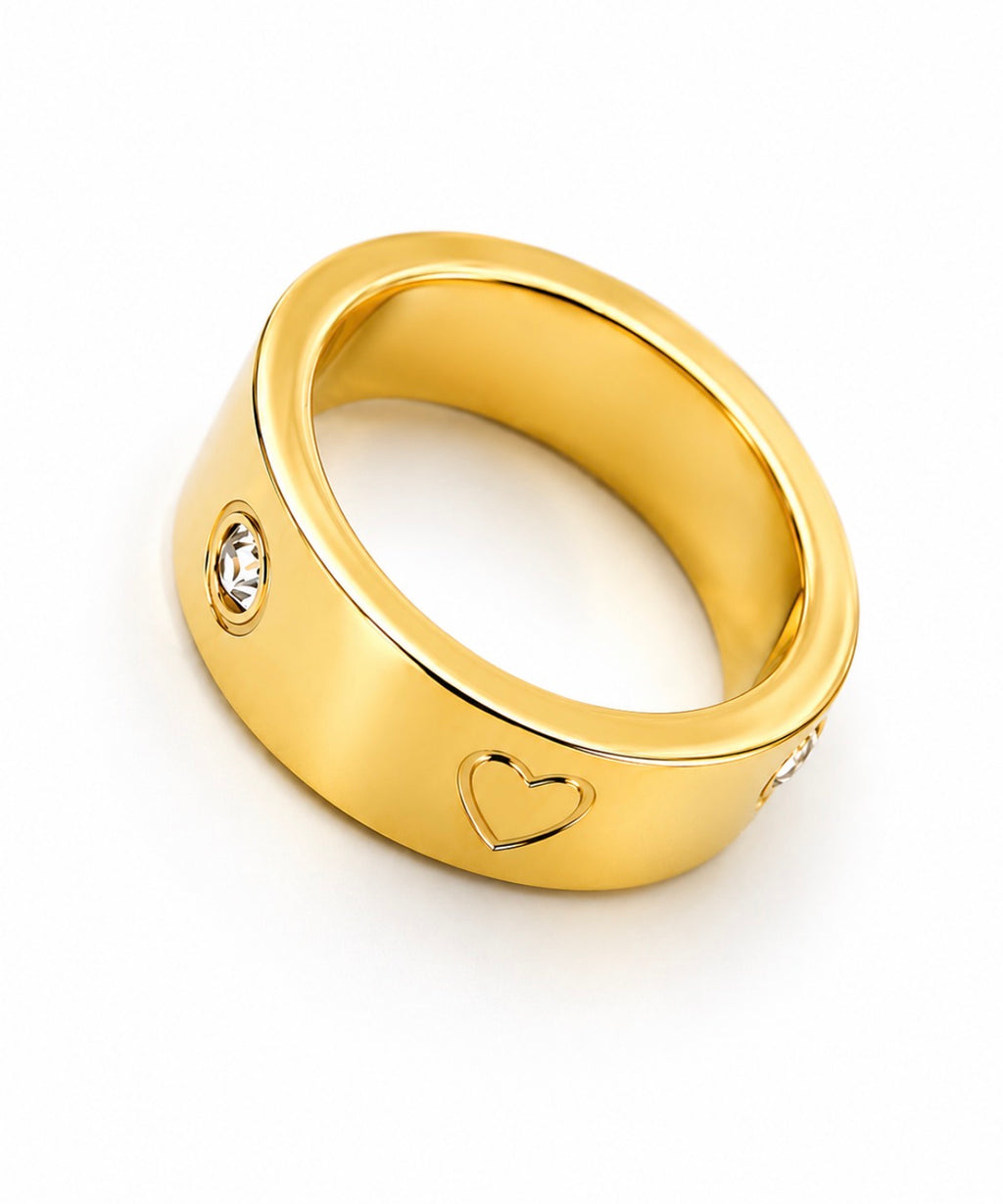 Heartline Luxe Ring Gold