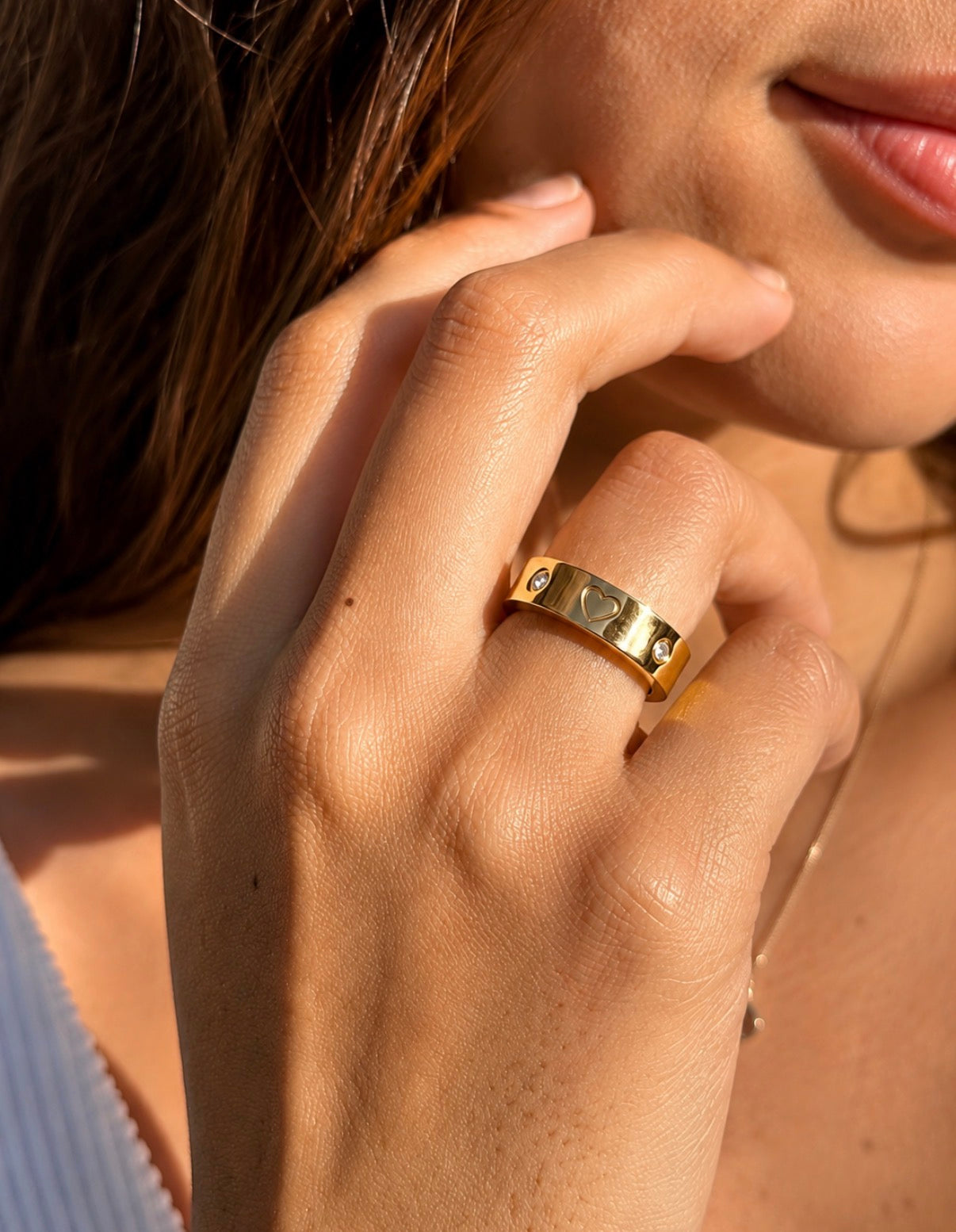 Heartline Luxe Ring Gold