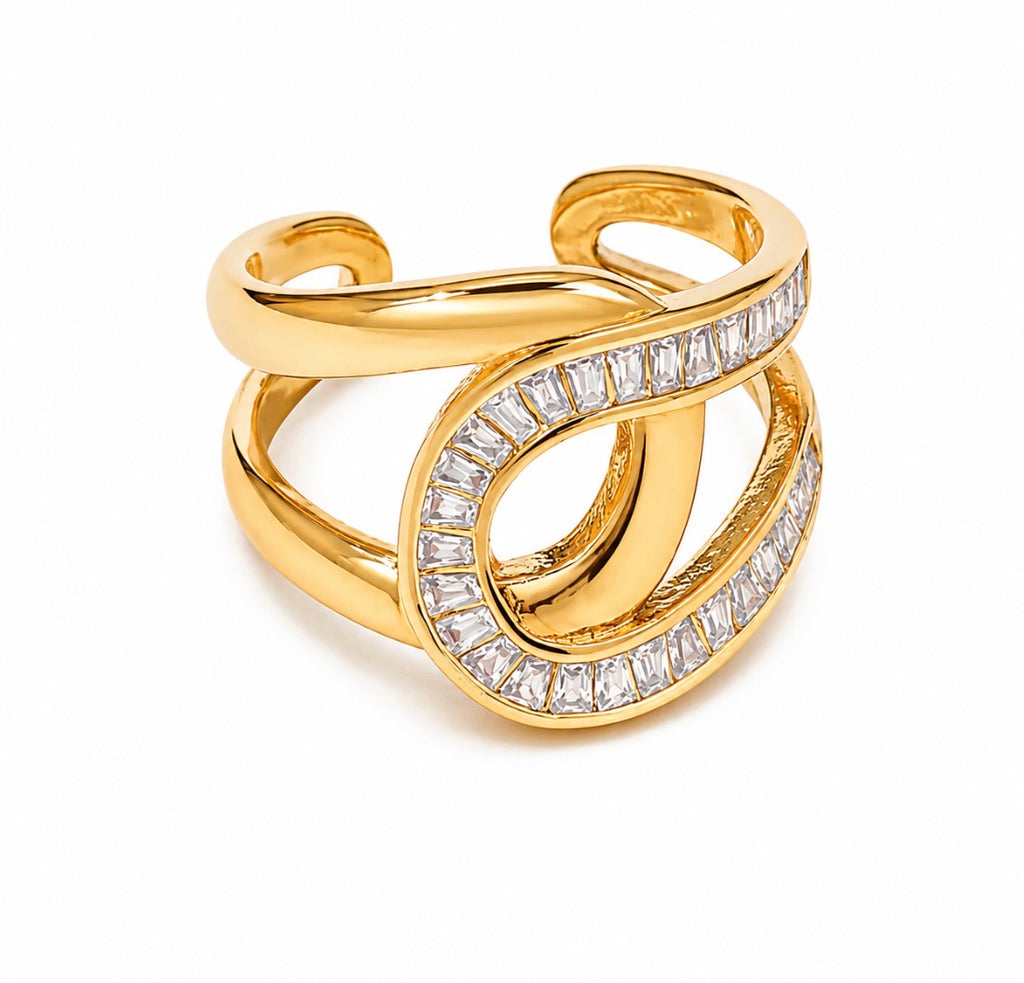 Infinity Glow Wrap Ring~Gold