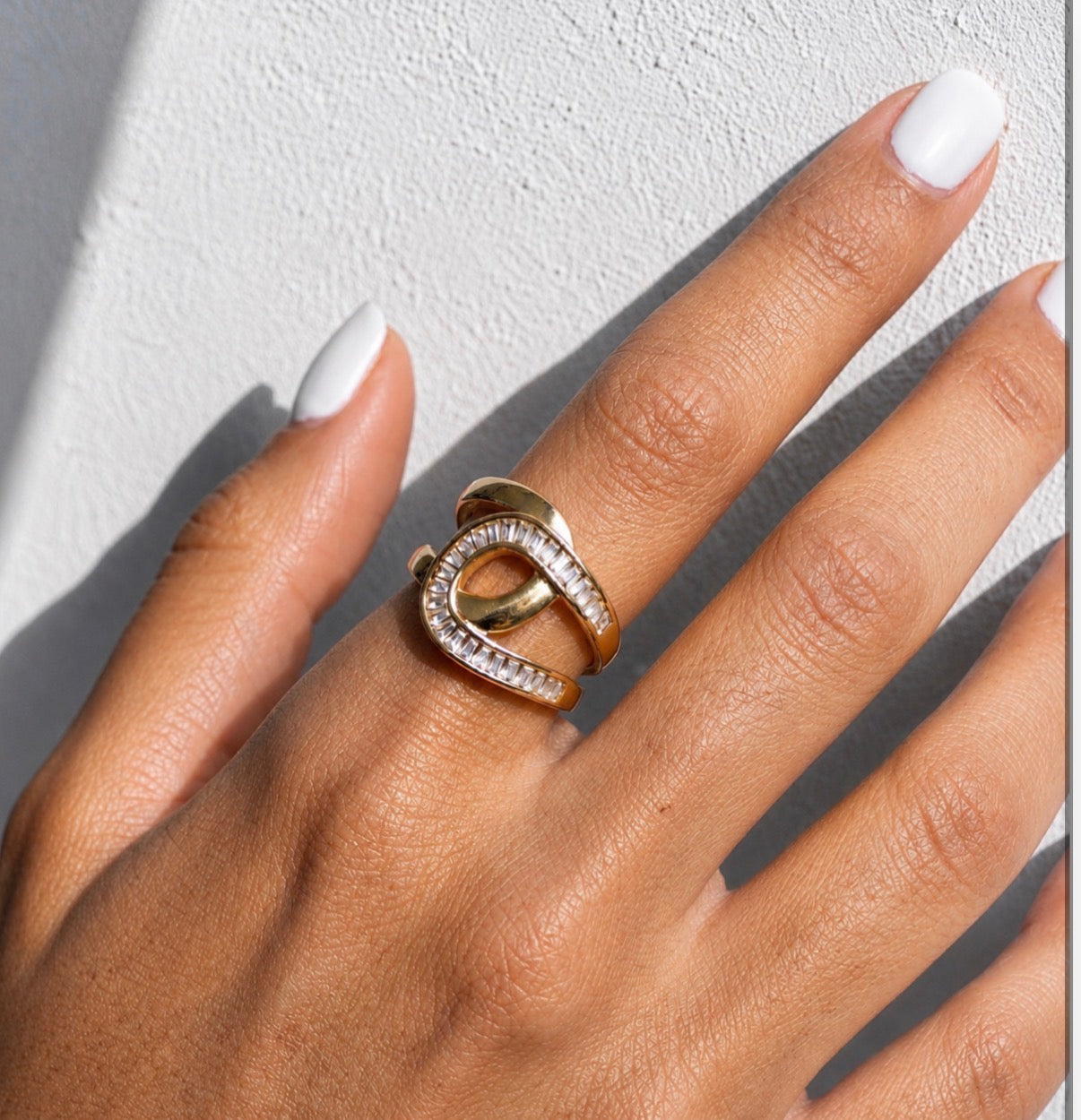 Infinity Glow Wrap Ring~Gold