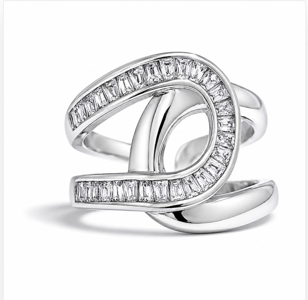 Infinity Glow Wrap Ring~Silver