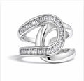 Infinity Glow Wrap Ring~Silver