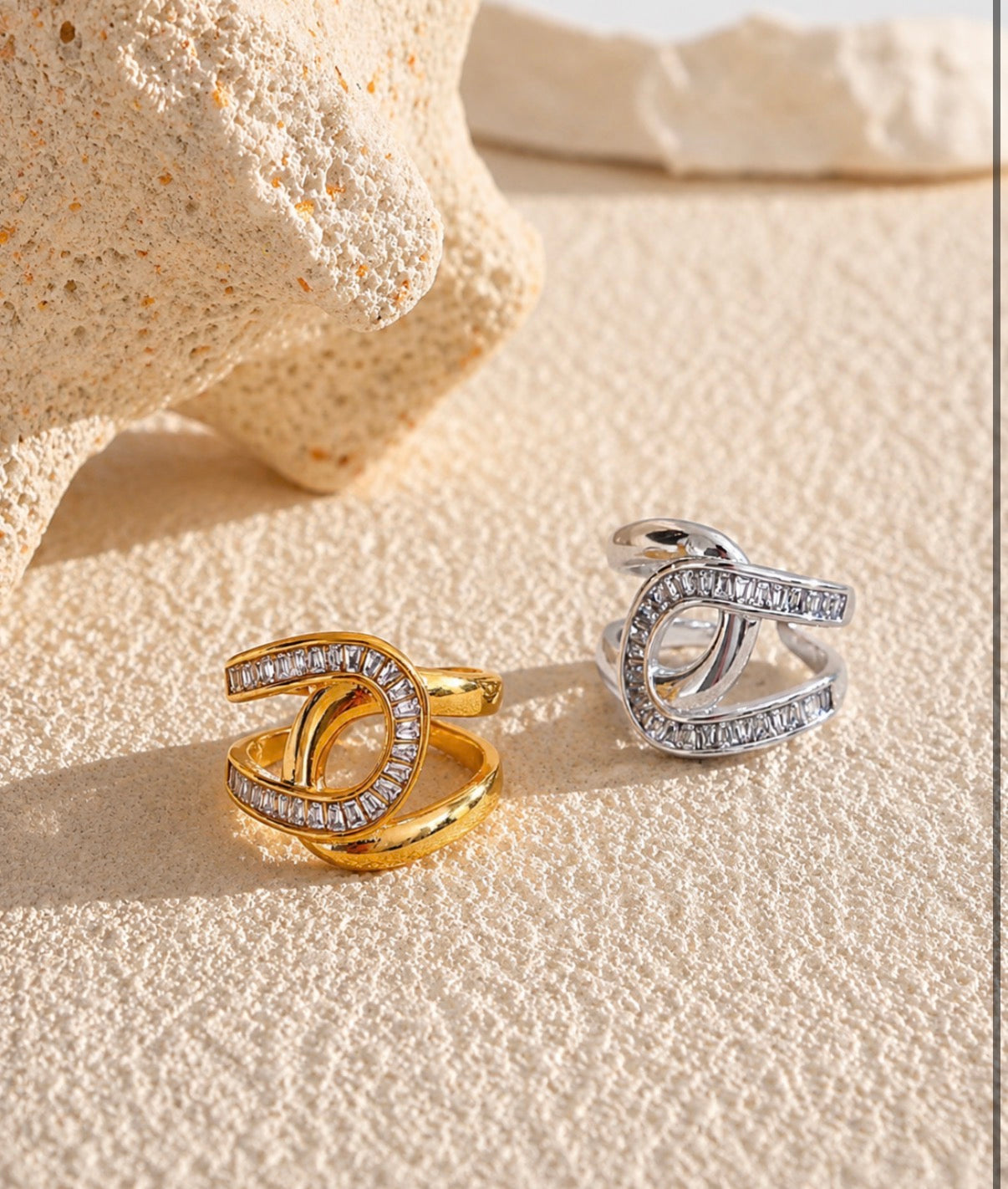 Infinity Glow Wrap Ring~Silver