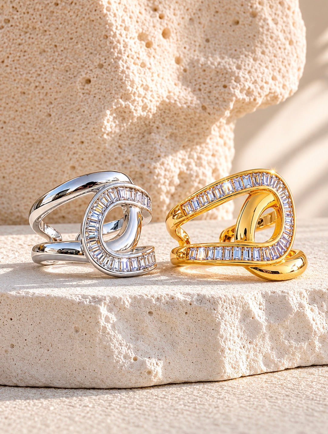 Infinity Glow Wrap Ring~Silver