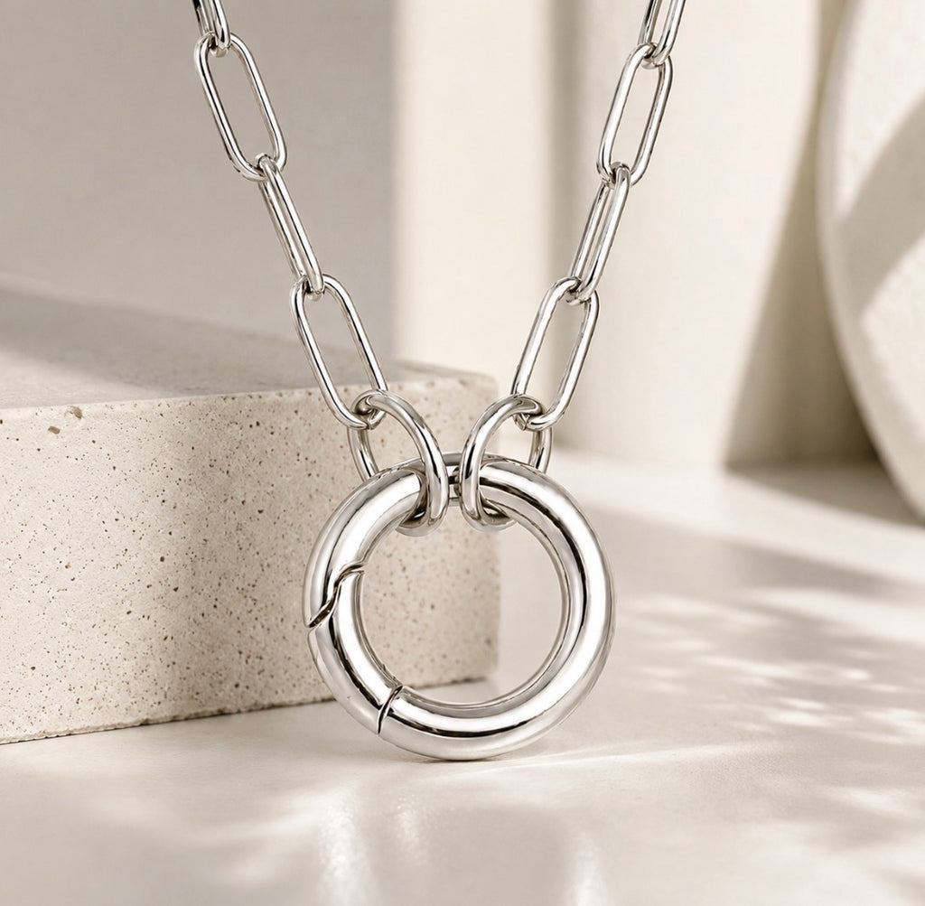 Interlock Halo Necklace