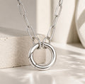 Interlock Halo Necklace