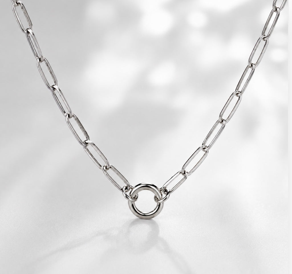 Interlock Halo Necklace